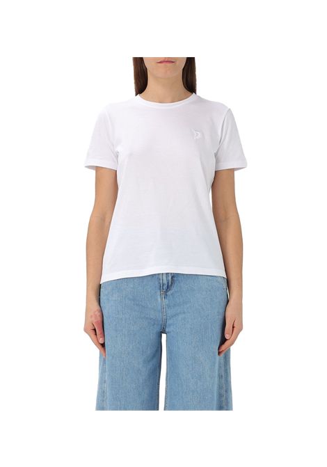 T-shirt Dondup donna S746JF0271D FZ4 Bianca girocollo manica corta DONDUP | T-shirt | S746JF0271D FZ4000